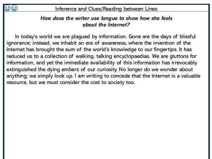 How to analyse text using inference and clues. | Teaching Resources