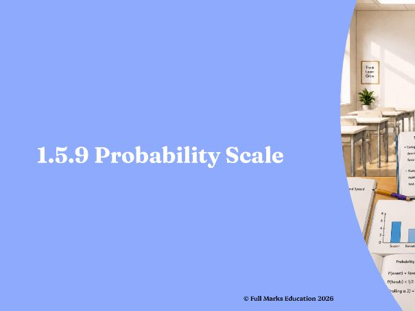 IB Maths MYP Year 1, Unit 5 - 1.5.9 Probability Scale