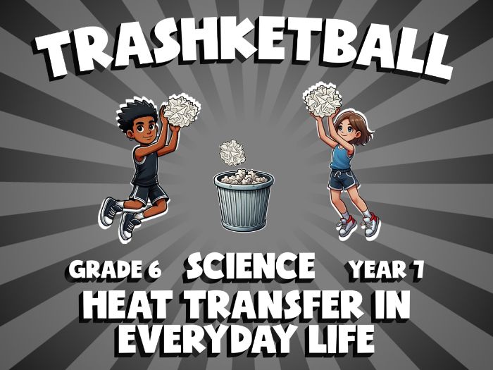 Heat Transfer in Everyday Life TRASHKETBALL Science Game | No-Prep Year 7 Review Activity
