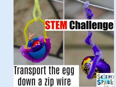 Science STEM Zip Wire Easter Activity