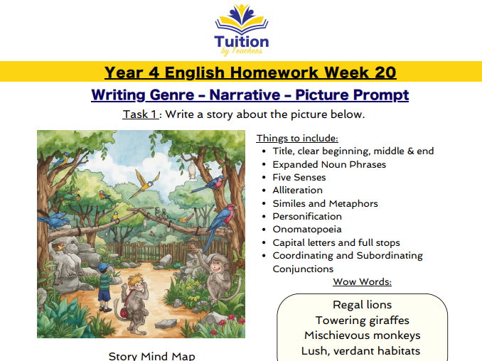20. Year 4 - Creative Writing & Spelling