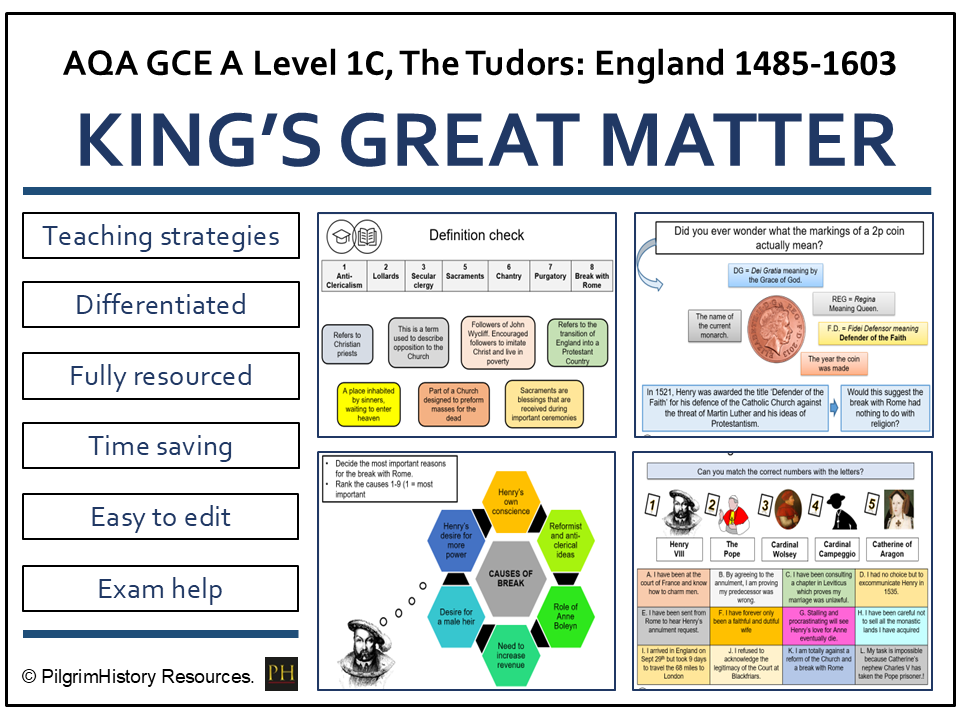 The King’s Great Matter: Divorce, Diplomacy and Crisis | AQA A Level History