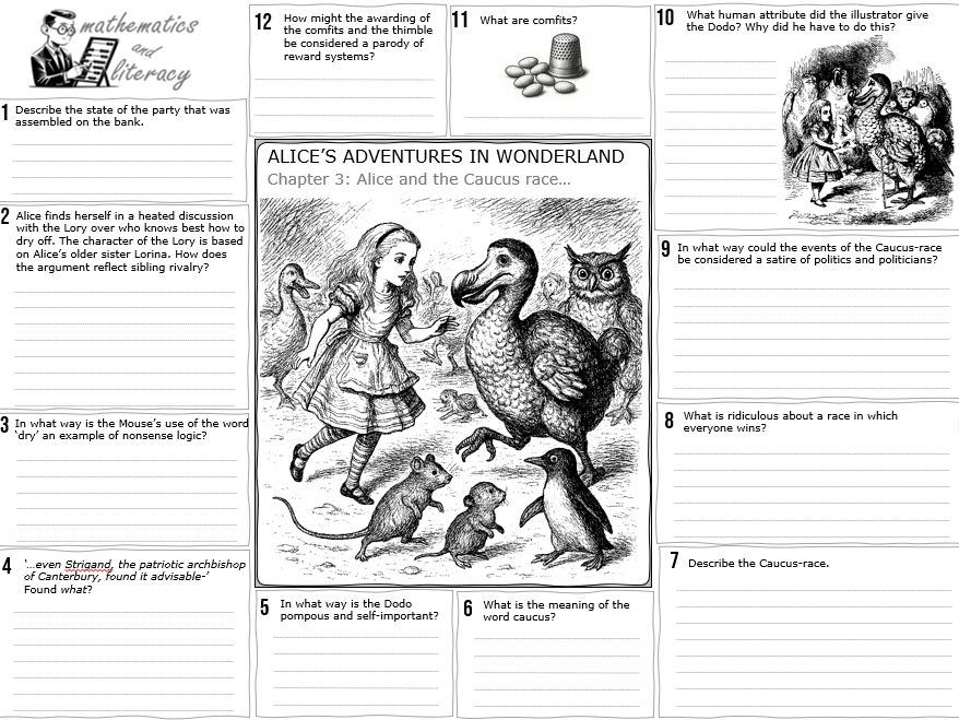 Alice's Adventures in Wonderland - Chapters 3 and 4