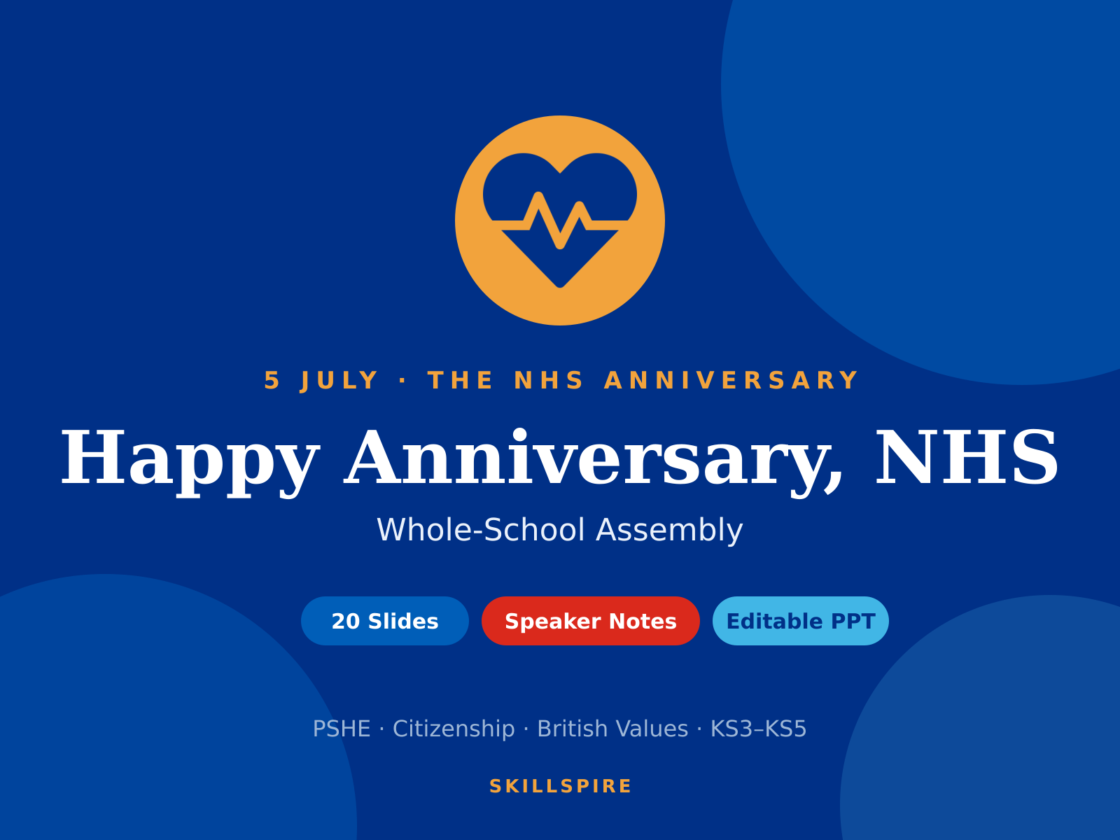 NHS Anniversary Assembly | 5 July | Whole-School PowerPoint + Speaker ...
