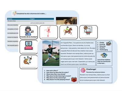 Hobbies & Opinions (French) – Ready-to-teach