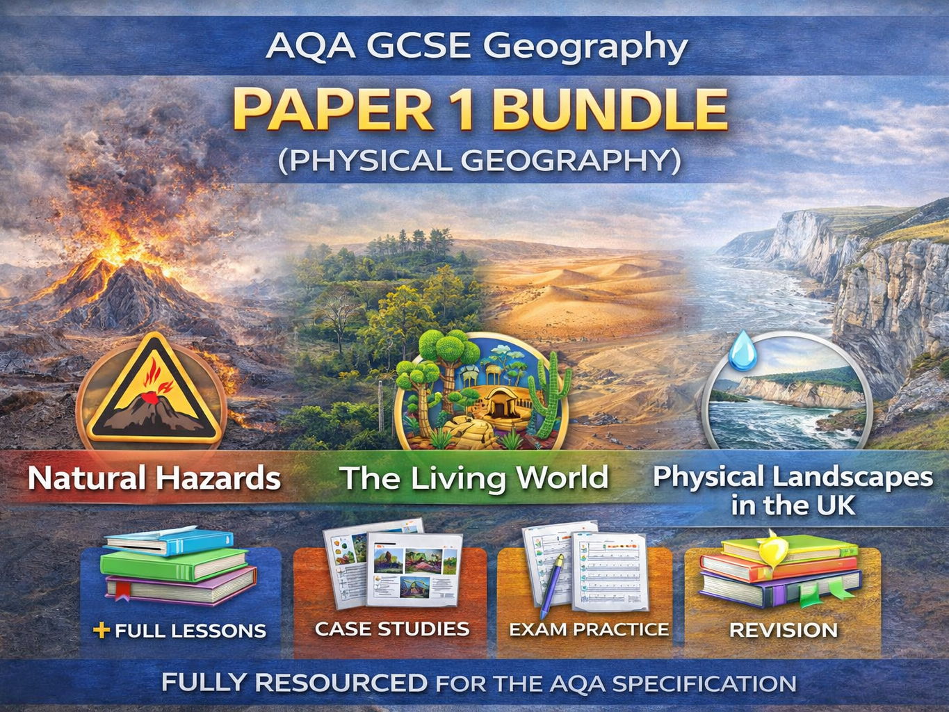 AQA GCSE Geography – Paper 1 Bundle (Physical Geography)