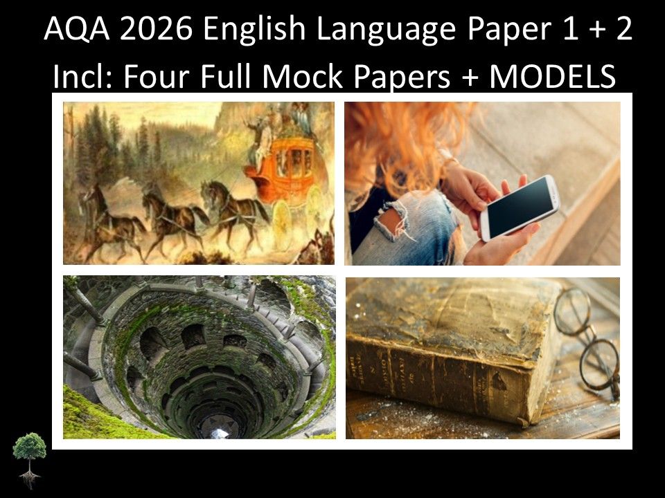 Four AQA GCSE English Language Paper 1 + 2 Mocks | Models