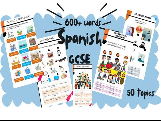 AQA GCSE Spanish New Spec Vocabulary Mat
