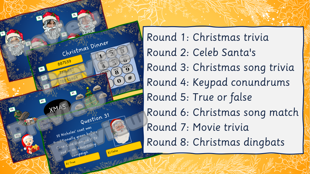 Christmas Quiz 2023  Teaching Resources