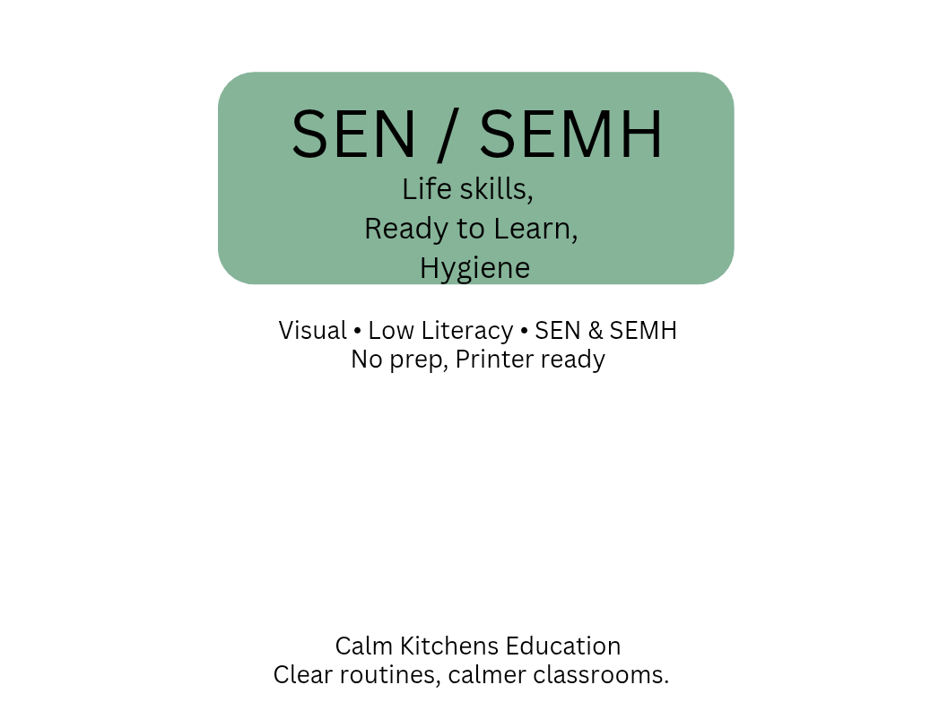 Life Skills & Ready to Learn  SEN / SEMH Visual Pack