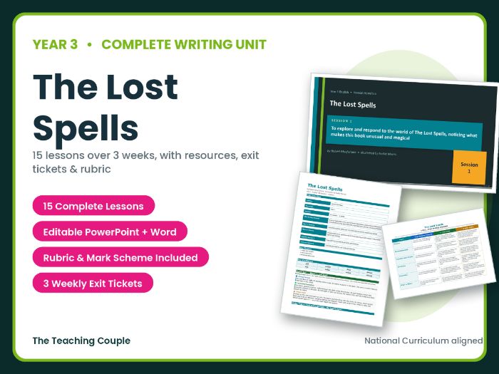 The Lost Spells | Year 3 English Unit | 15 Complete Lessons + Resources