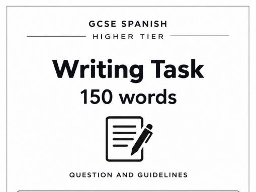 Spanish GCSE 150 word Task