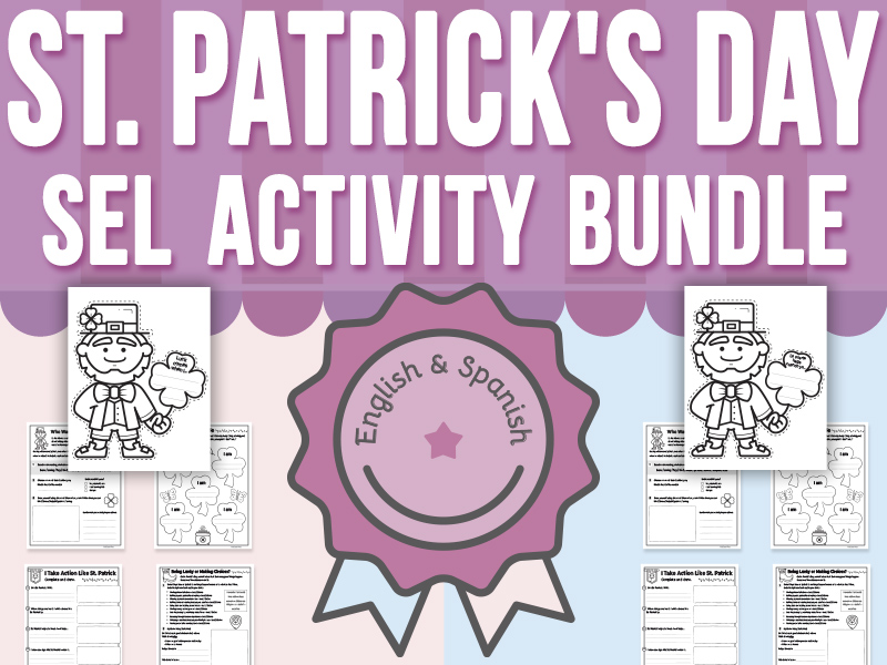 St. Patrick's Day Worksheets Life Lessons Reflection SEL Activity BUNDLE