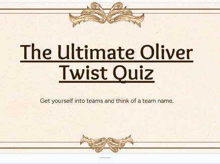 Oliver Twist Quiz