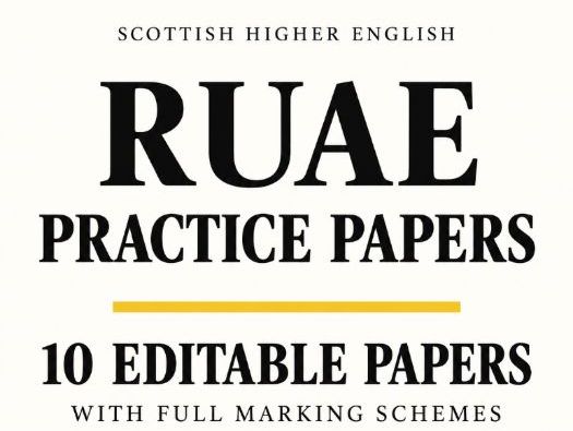 10 Higher English RUAE Practice Papers | Romesh Ranganathan