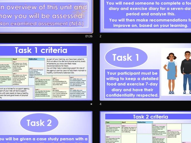 AAQ OCR Cambridge Health & Social Care F097 Nutrition and activity introduction