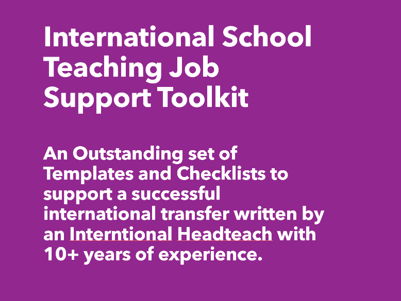 International School Teaching Application Support Kit