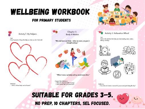 Student Wellbeing & SEL Workbook (Gr 3-5)