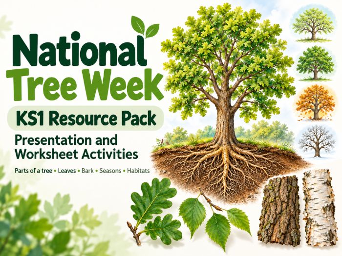 National Tree Week KS1: Slides & Worksheets