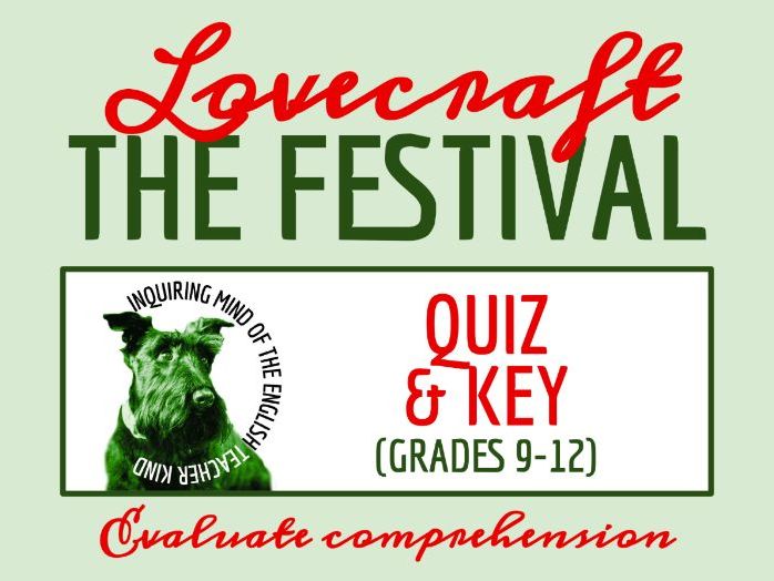 "The Festival" by H.P. Lovecraft Quiz and Answer Key | Horror Story for Christmas and Halloween