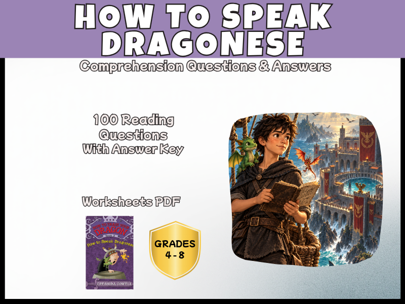 How to Train Your Dragon How to Speak Dragonese Reading Comprehension Questions | Years 5-8