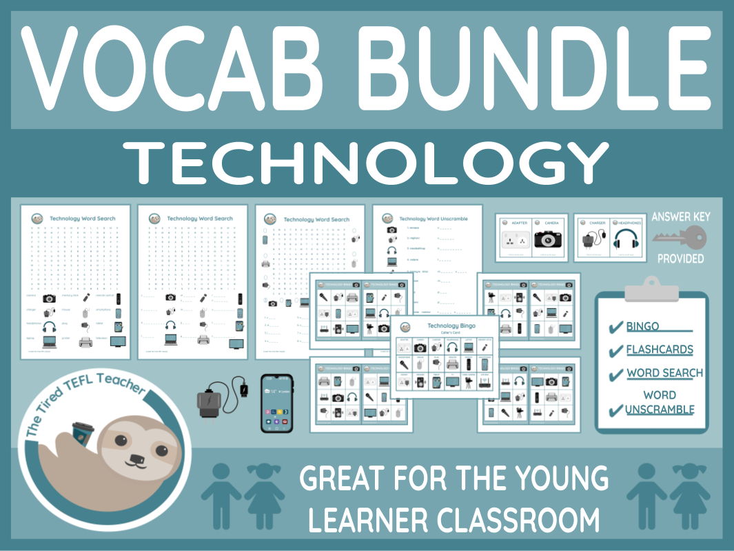 ESL Technology Vocabulary Bundle