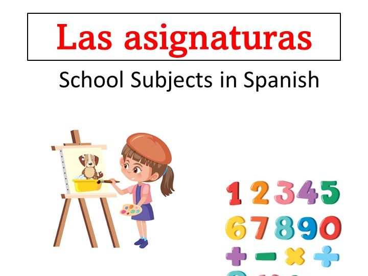 Las Asignaturas School Subjects In Spanish Teaching Resources