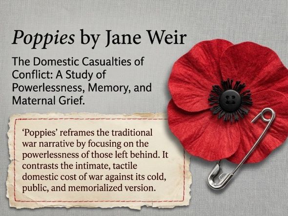 Poppies by Jane Weir | AQA Power and Conflict Anthology | GCSE Poem Analysis