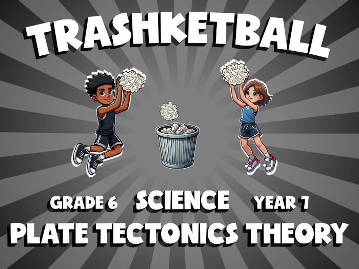 Plate Tectonics Theory TRASHKETBALL Science Game | No-Prep Year 7 Review Activity