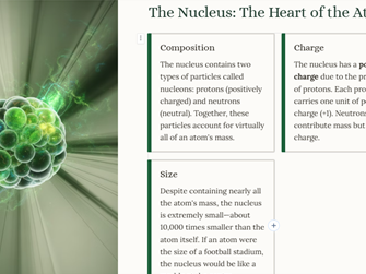 iGCSE Physics - 5.1.1 The Atom CORE