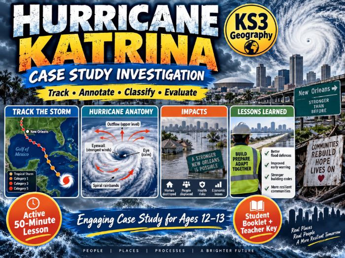 KS3 / Middle School - Geography - Weather and Climate - Hurricane Katrina Case Study