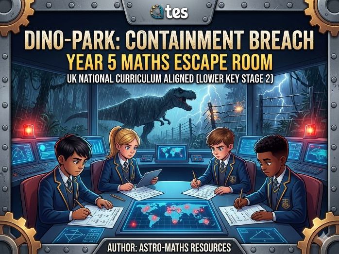 Year 5 Maths Escape Room: Dino-Park — Containment Breach
