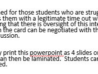 behaviour self regulation student pass