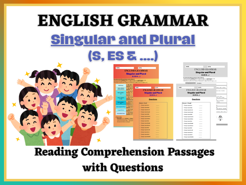 Singular and Plural: Fun & Engaging Grammar Worksheets for Confident Learners