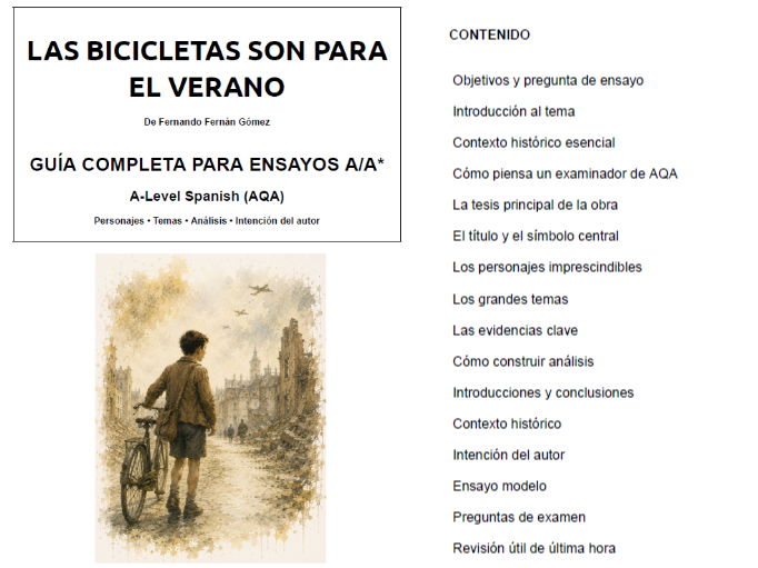 Bicicletas son para el verano_A/A* Essays Guide_AQA Spansih_35pg