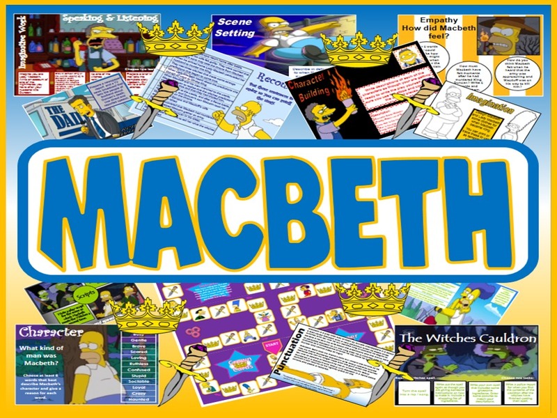 MACBETH TEACHING RESOURCES -  KS 2-4 SHAKESPEARE READING ENGLISH LITERATURE