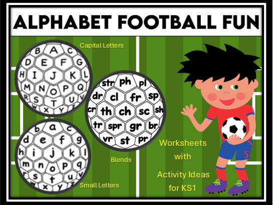 Alphabet Footballs for KS1 Children