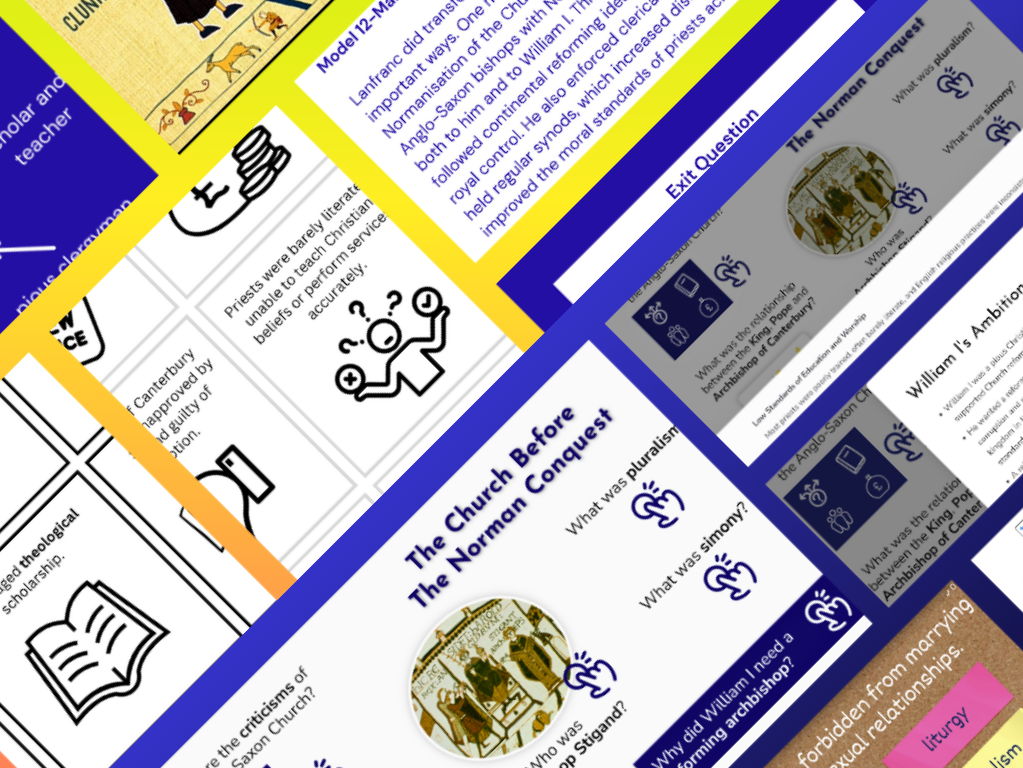 GCSE History (AQA/OCR/Edexcel) - The Norman Church: Archbishop Lanfranc Reforms Resource Bundle