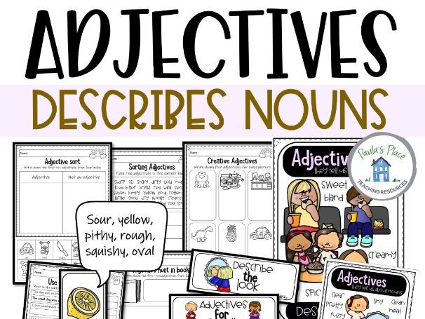 Adjectives Posters and Printables