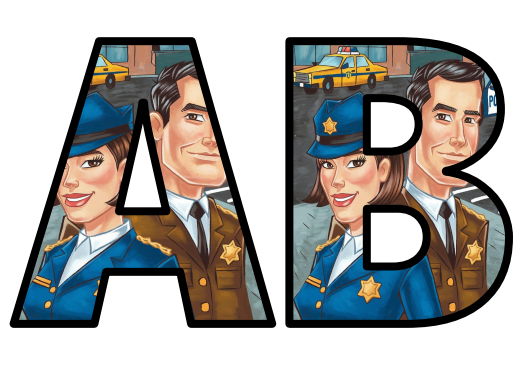 Detectives Dramatic Role Play Center Area Lettering Set Display Title ...