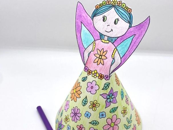Flower Fairy Paperdoll Craft Activity