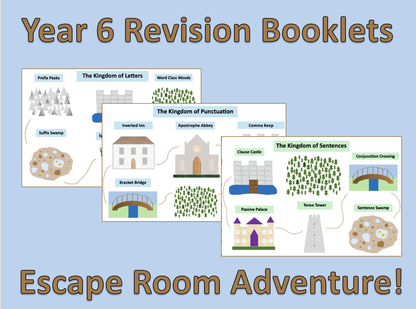 Year 6 SATs SPaG Revision Escape Room Booklets