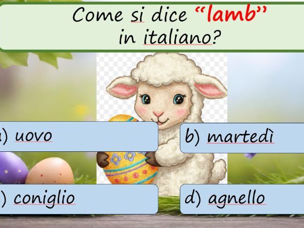 Buona Pasqua - Easter related vocabulary in Italian