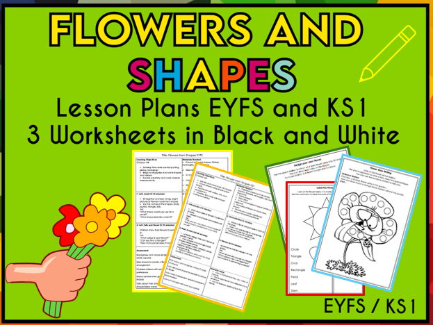 Flowers from Shapes EYFS and KS1
