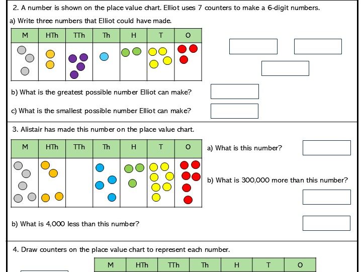 Place Value Numbers to 10,000,000 Core