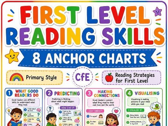 Reading Skills First Level/KS1 Anchor Charts