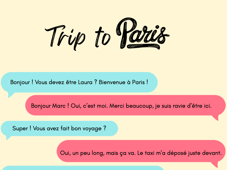 French conversation - Arrivée au Airbnb