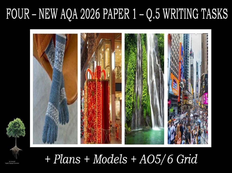 QUESTION 5 - FOUR- FULL WRITING TASKS | 2026 PAPER 1 | PLANS | AO GRID | MODELS