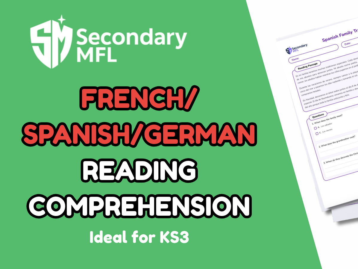 KS3 French Reading Comprehension: Helping with Dinner Preparation | Household Chores