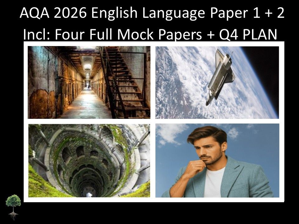 Four  AQA 2026 English Language Paper 1 + 2 Full Mocks | Q4 PLAN